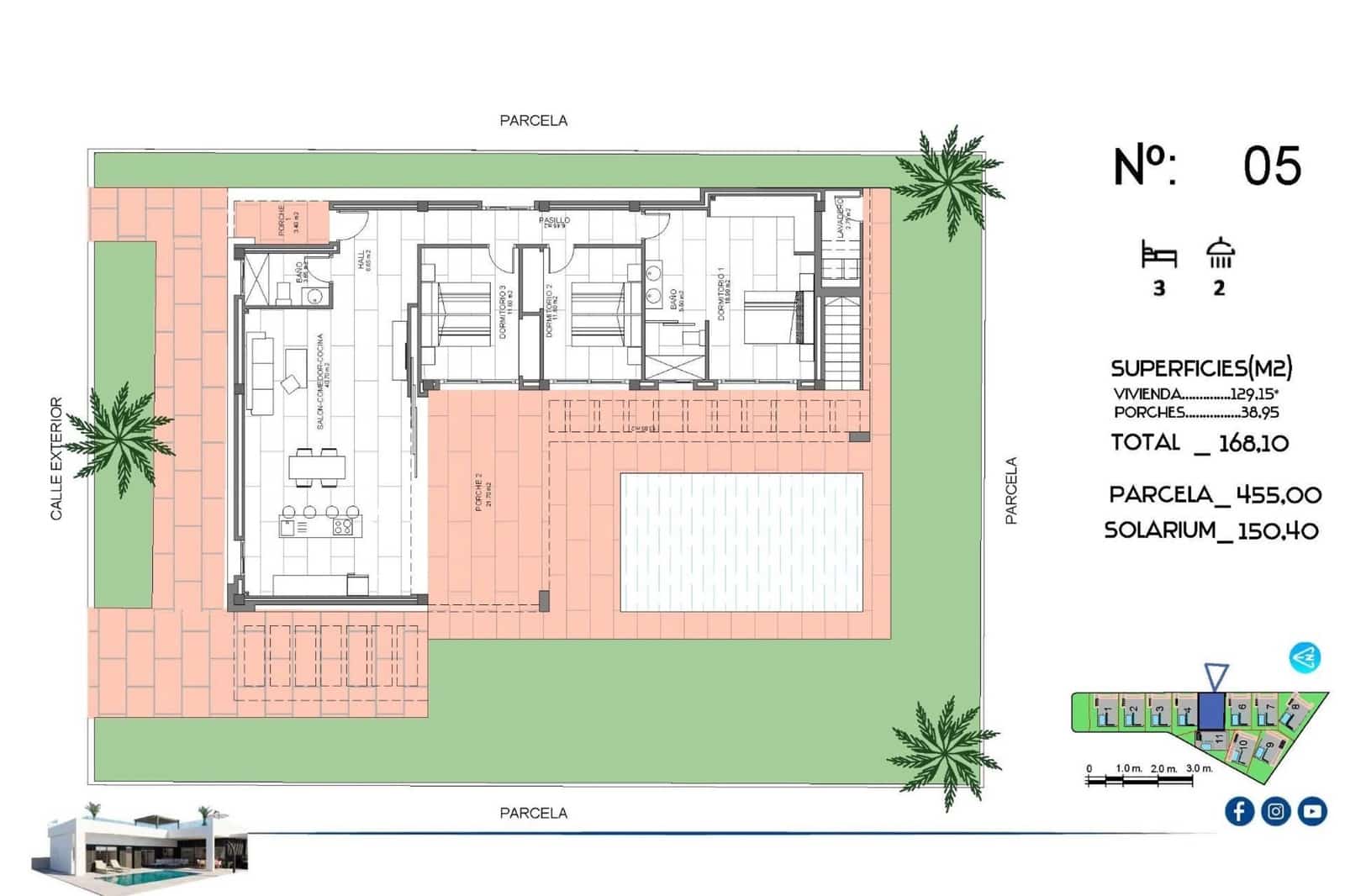 3 bedroom Villa for sale in Algorfa with pool - € 670,000 (Ref: 9480636)