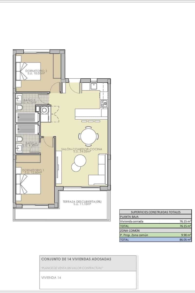 2 soveværelse Lejlighed til salg i Rojales - € 281.900 (Ref: 9609522)