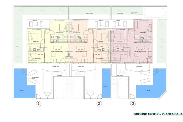 3 sovrum Lägenhet till salu i Pilar de la Horadada ciudad, Pilar de la Horadada med pool - 369 900 € (Ref: 9708081)