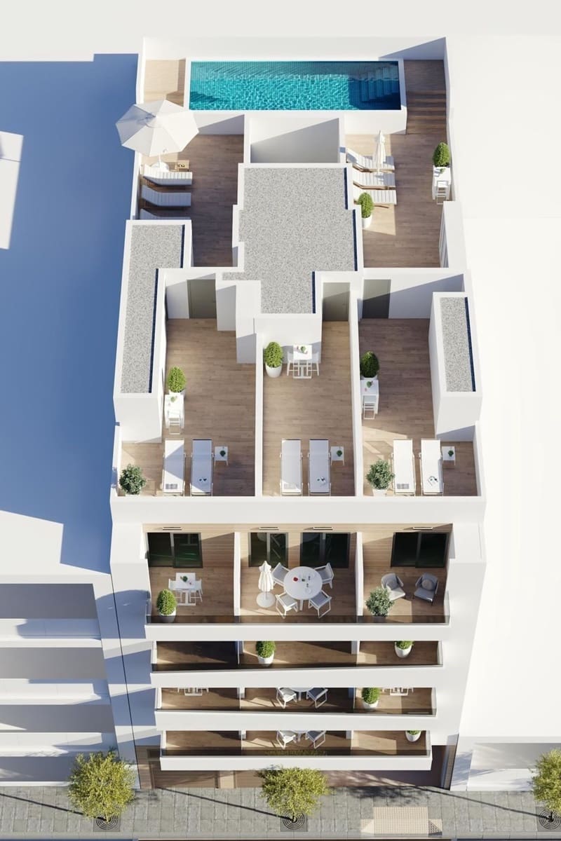 3 sypialnia Apartament na sprzedaż w Torrevieja z basenem - 279 000 € (Ref: 9709065)