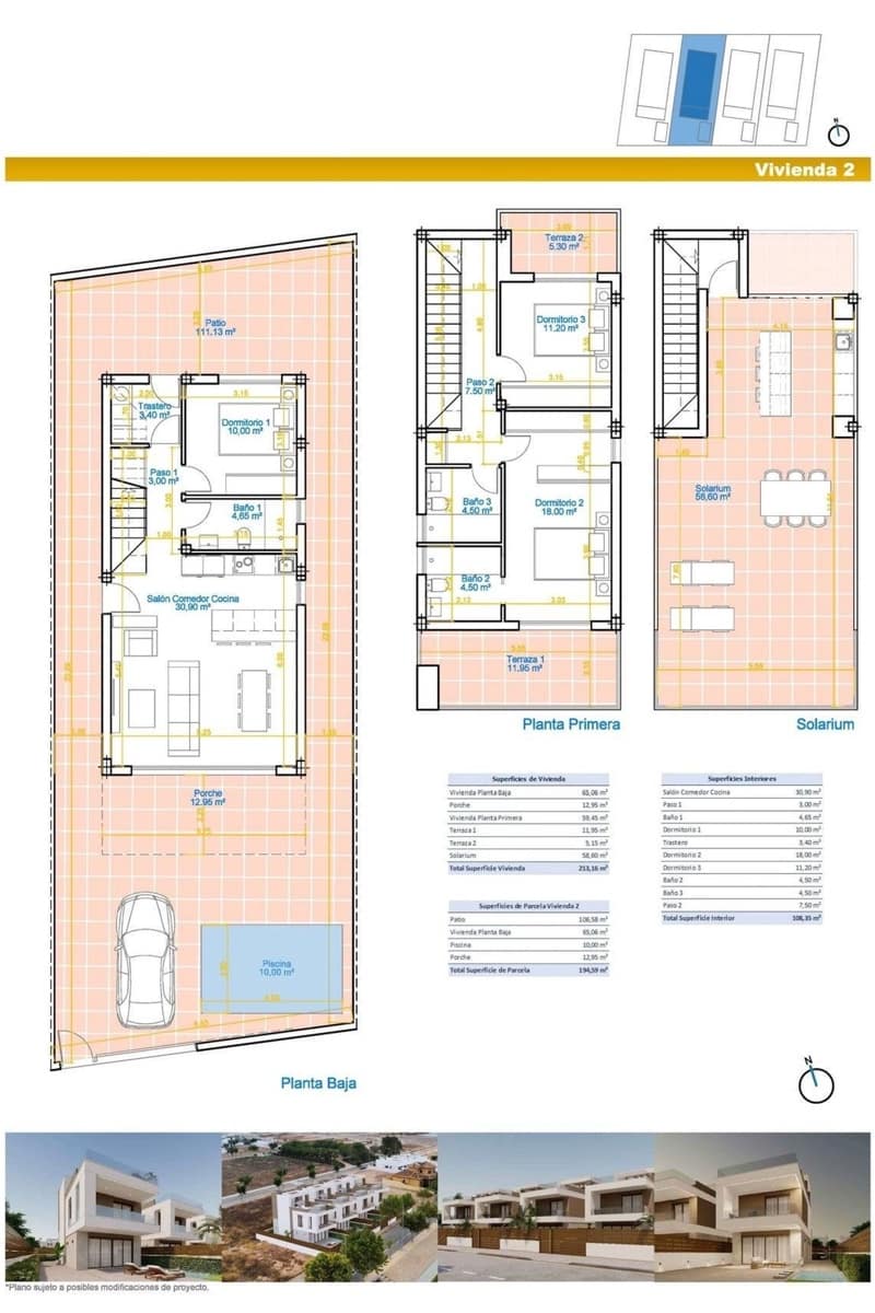 3 chambre Villa/Maison à vendre à Pilar de la Horadada avec piscine - 550 000 € (Ref: 9709066)