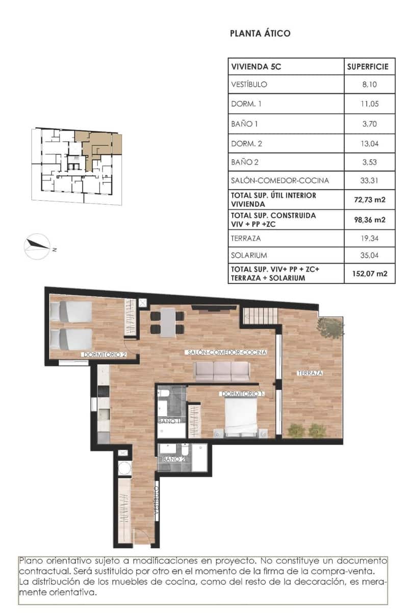 2 soveværelse Lejlighed til salg i Torrevieja med swimmingpool - € 349.000 (Ref: 9782104)