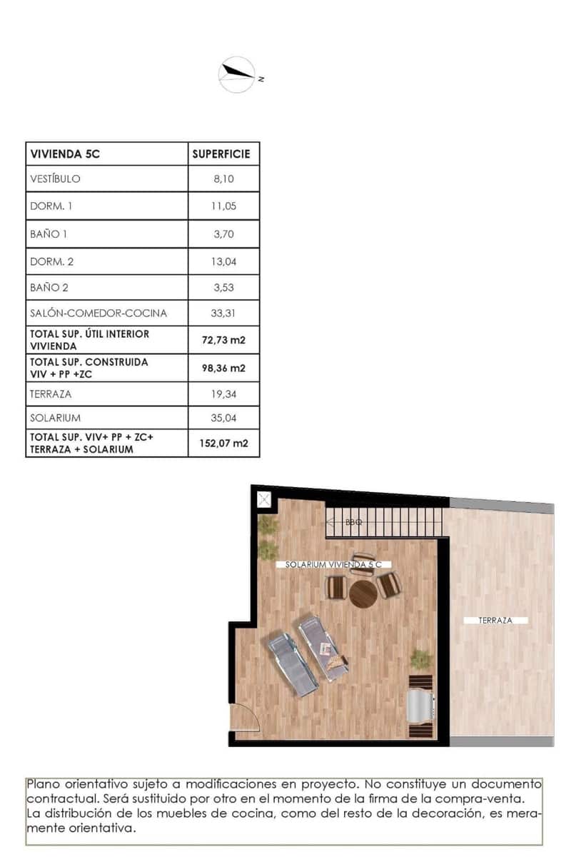 2 soveværelse Lejlighed til salg i Torrevieja med swimmingpool - € 349.000 (Ref: 9782104)