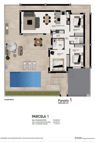 3 makuuhuone Huvila myytävänä paikassa Benijófar mukana uima-altaan - 550 000 € (Ref: 9827650)
