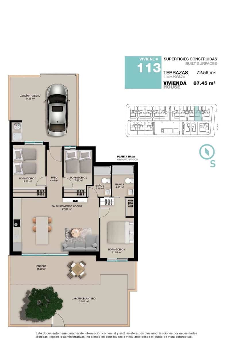 3 soverom Leilighet til salgs i Torre de la Horadada med svømmebasseng - € 380 000 (Ref: 9834234)