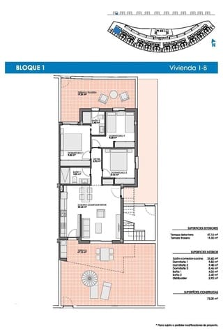 3 camera da letto Appartamento in vendita in Pinar de Campoverde, Pilar de la Horadada con piscina - 284.900 € (Rif: 9848214)