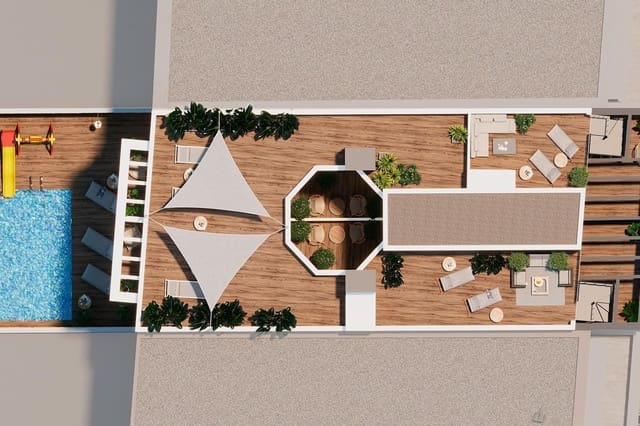 1 quarto Apartamento para venda em El Molino, Torrevieja - 225 000 € (Ref: 9866042)