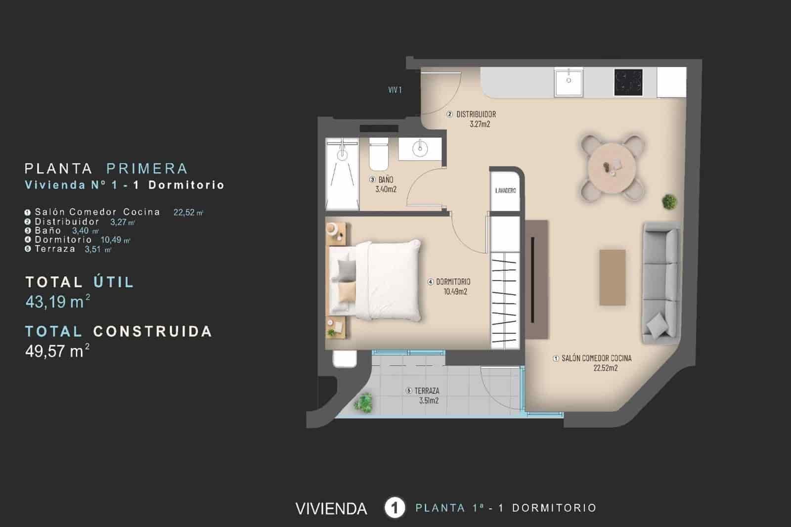 1 Zimmer Apartment zu verkaufen in Torrevieja mit Pool - 224.000 € (Ref: 9872388)