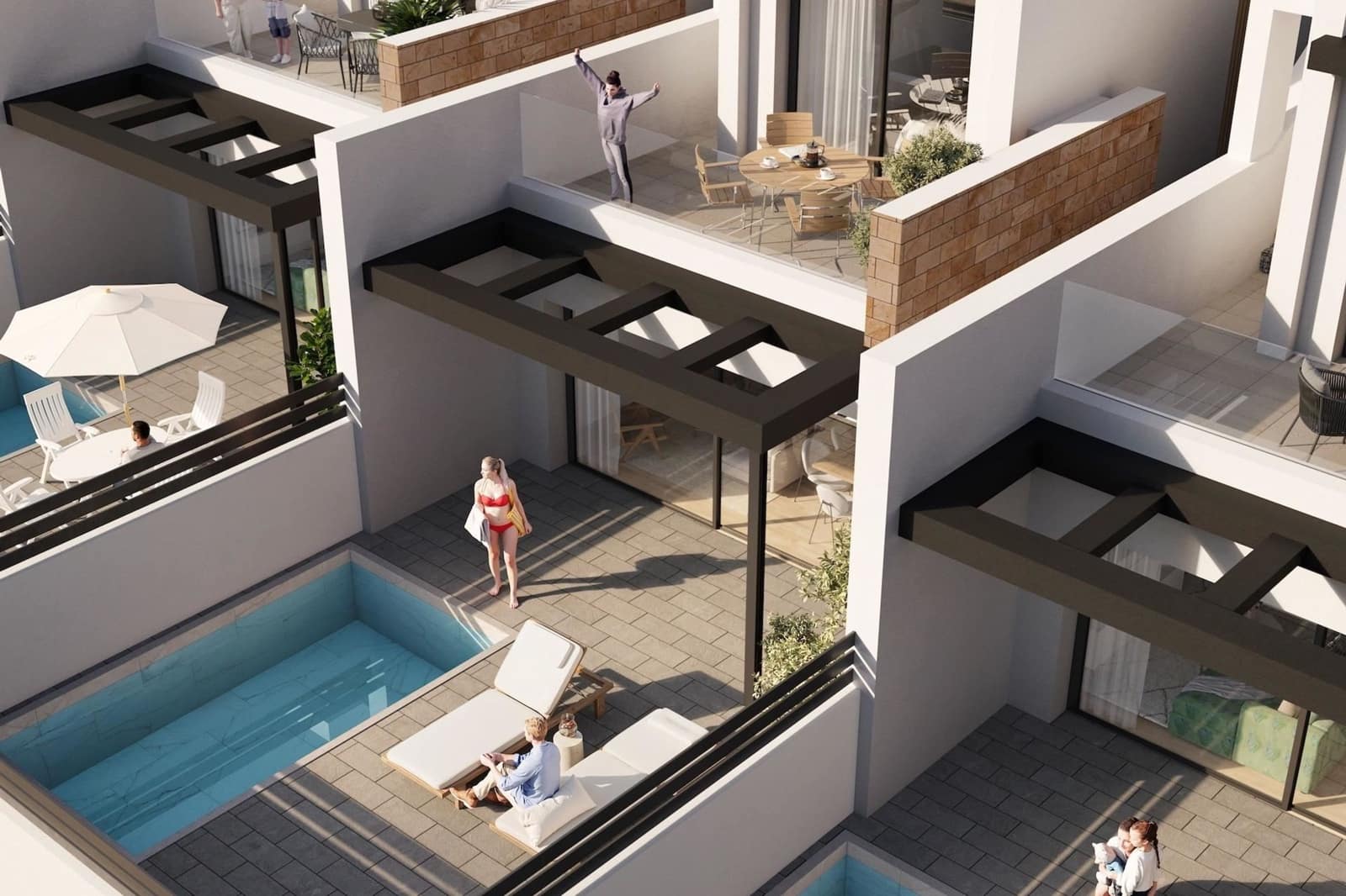 2 chambre Appartement à vendre à Aguas Nuevas avec piscine - 274 900 € (Ref: 9877108)