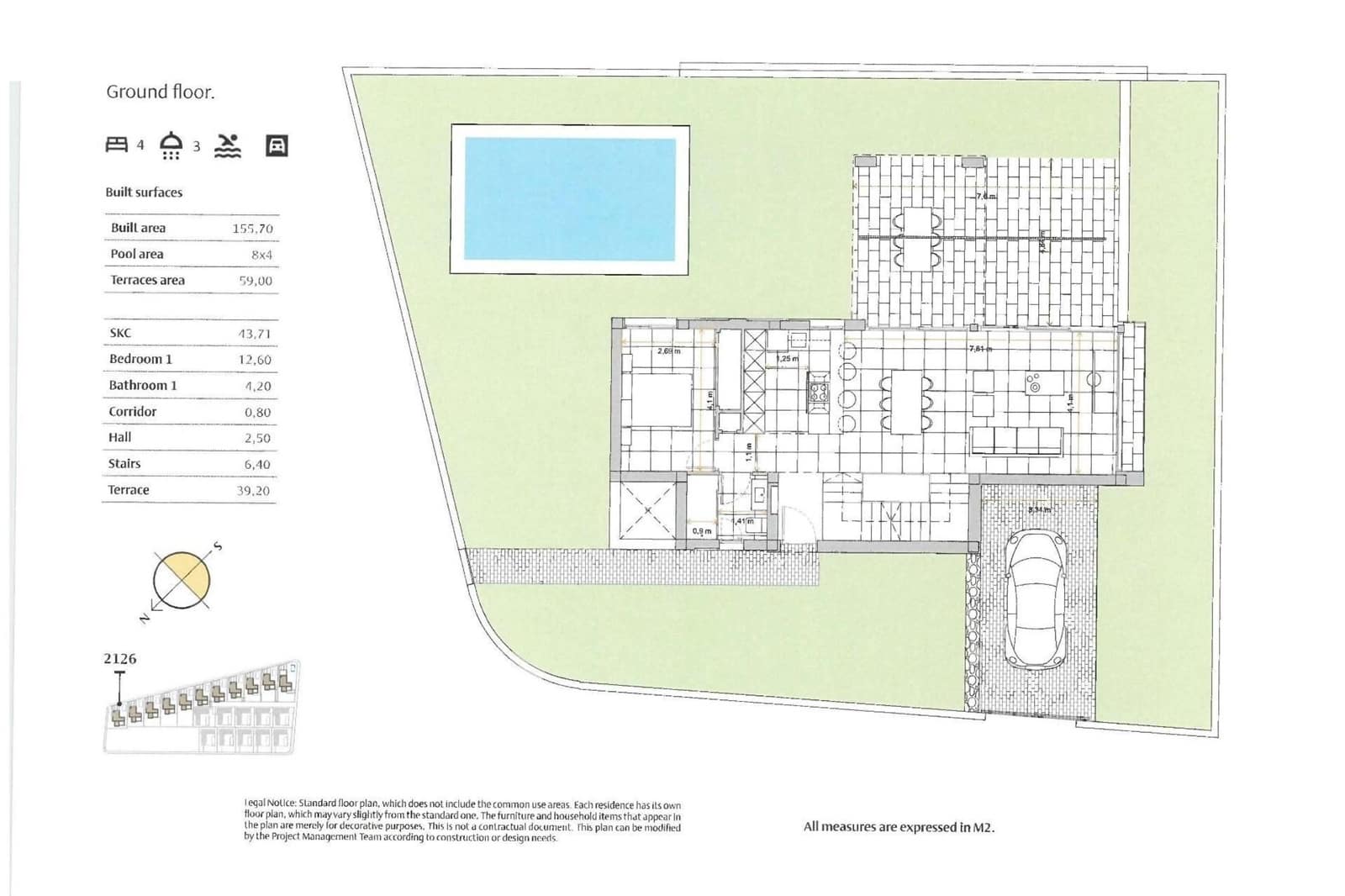 4 sypialnia Willa na sprzedaż w Algorfa z basenem - 669 000 € (Ref: 9883579)