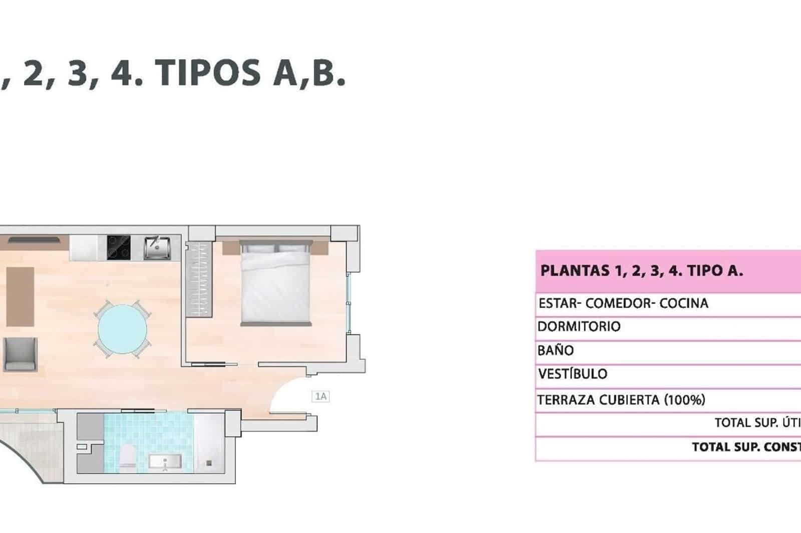 1 sypialnia Apartament na sprzedaż w Guardamar del Segura z basenem - 215 000 € (Ref: 9914927)