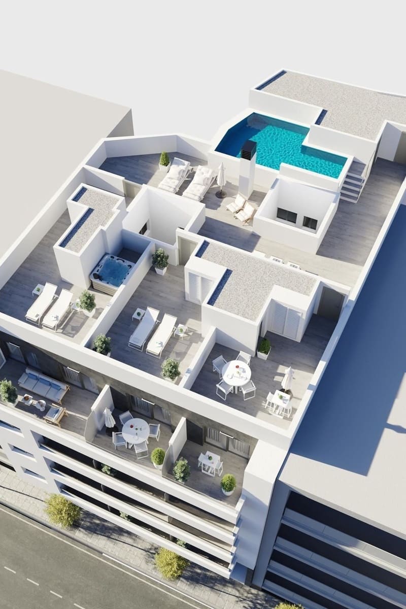 2 soveværelse Lejlighed til salg i Torrevieja med swimmingpool - € 299.000 (Ref: 9914929)