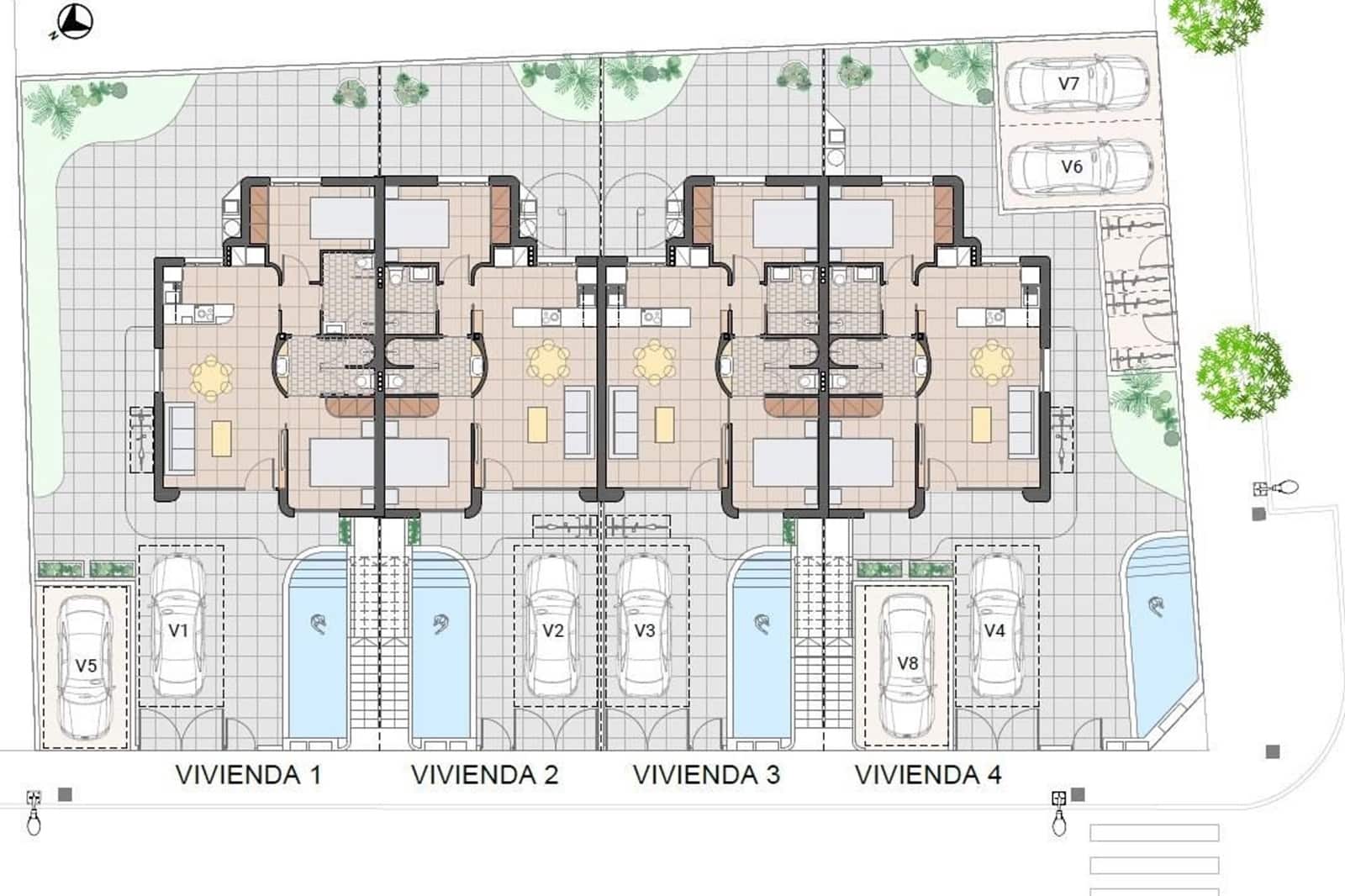 2 chambre Maison de Ville à vendre à Pilar de la Horadada avec piscine - 274 900 € (Ref: 9932344)