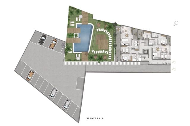 2 soverom Leilighet til salgs i Zona Pueblo, Guardamar del Segura med svømmebasseng - € 332 500 (Ref: 9956503)