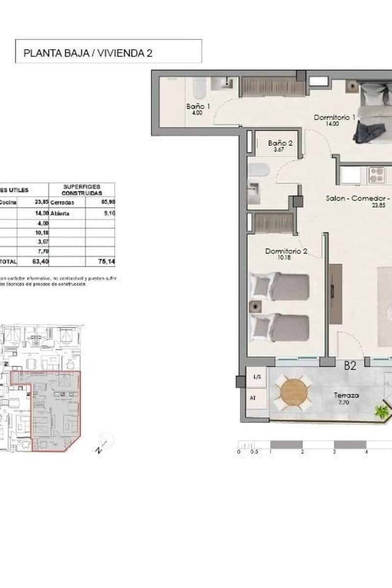 2 sypialnia Apartament na sprzedaż w Santa Pola z basenem - 238 000 € (Ref: 9976143)