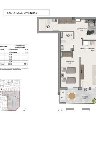 Apartamento de 2 habitaciones en Norte, Santa Pola en venta con piscina - 238.000 € (Ref: 9976143)