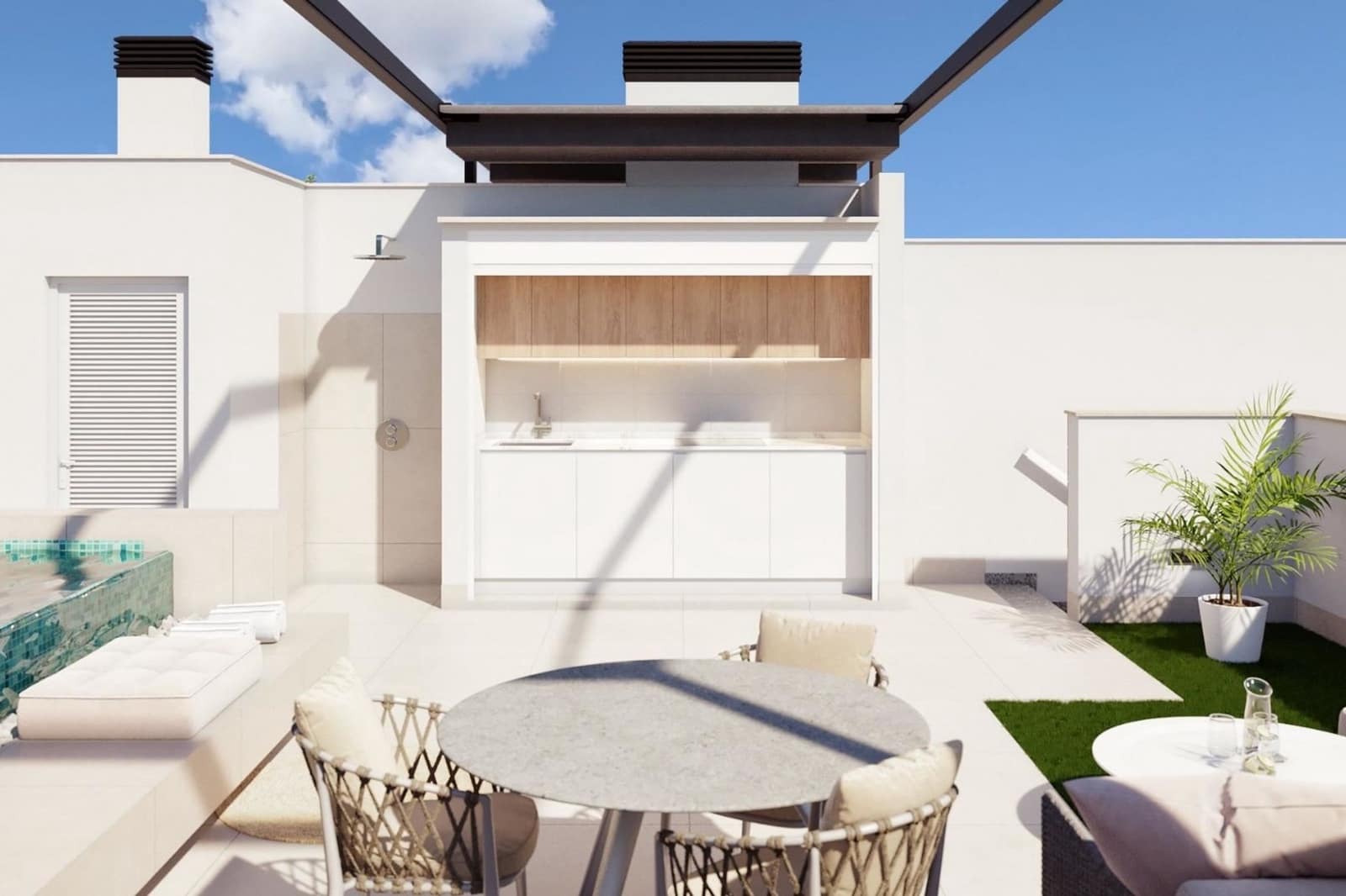 3 soveværelse Byhus til salg i Pilar de la Horadada med swimmingpool - € 439.000 (Ref: 9981345)
