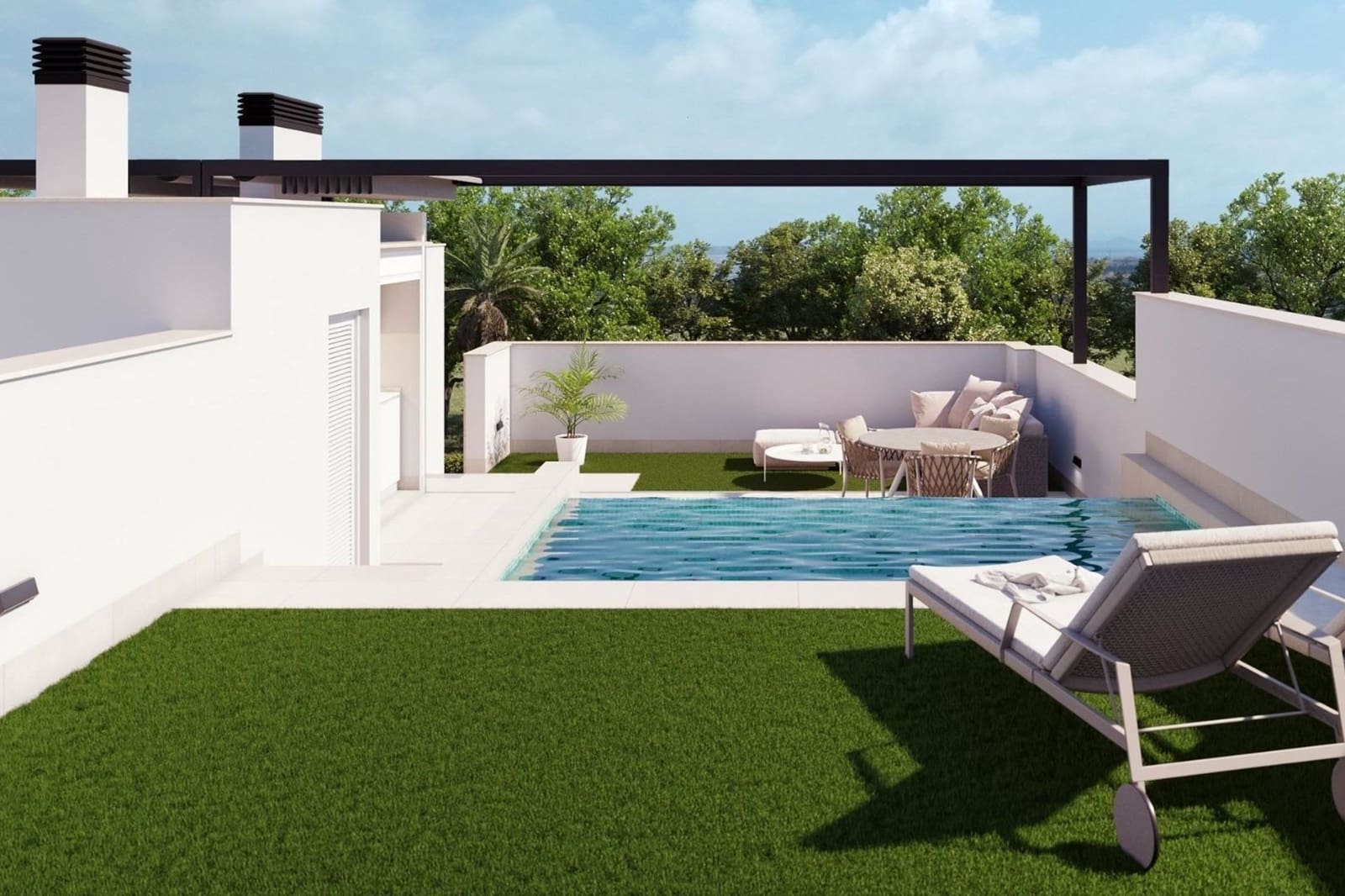 3 soveværelse Byhus til salg i Pilar de la Horadada med swimmingpool - € 439.000 (Ref: 9981345)