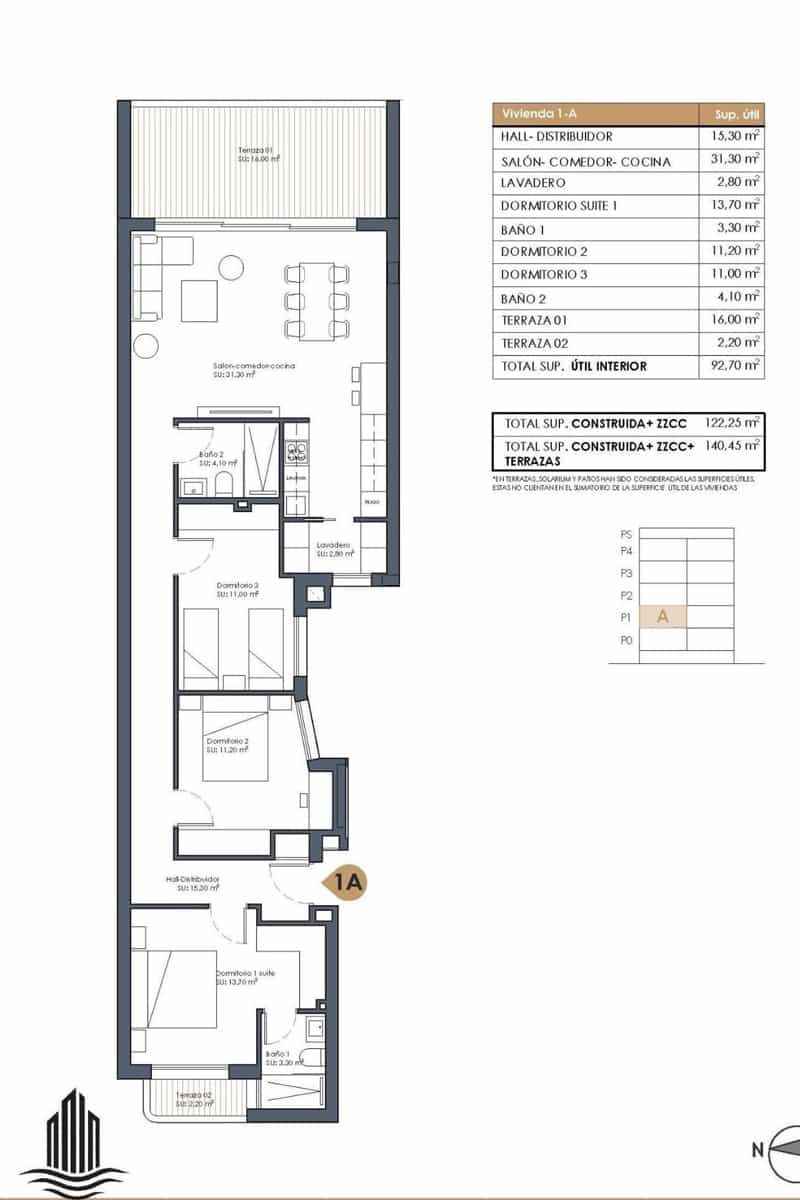 3 soverom Leilighet til salgs i Guardamar del Segura med svømmebasseng - € 360 000 (Ref: 9981346)