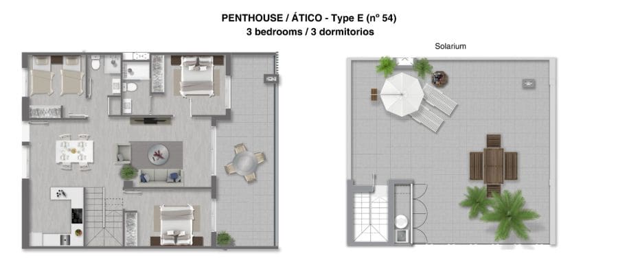 Ático de 3 habitaciones en Torrevieja en venta con piscina garaje - 550.000 € (Ref: 9694143)