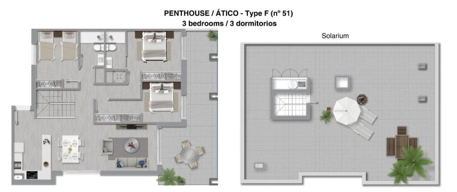 Ático de 3 habitaciones en Torrevieja en venta con piscina garaje - 550.000 € (Ref: 9694143)