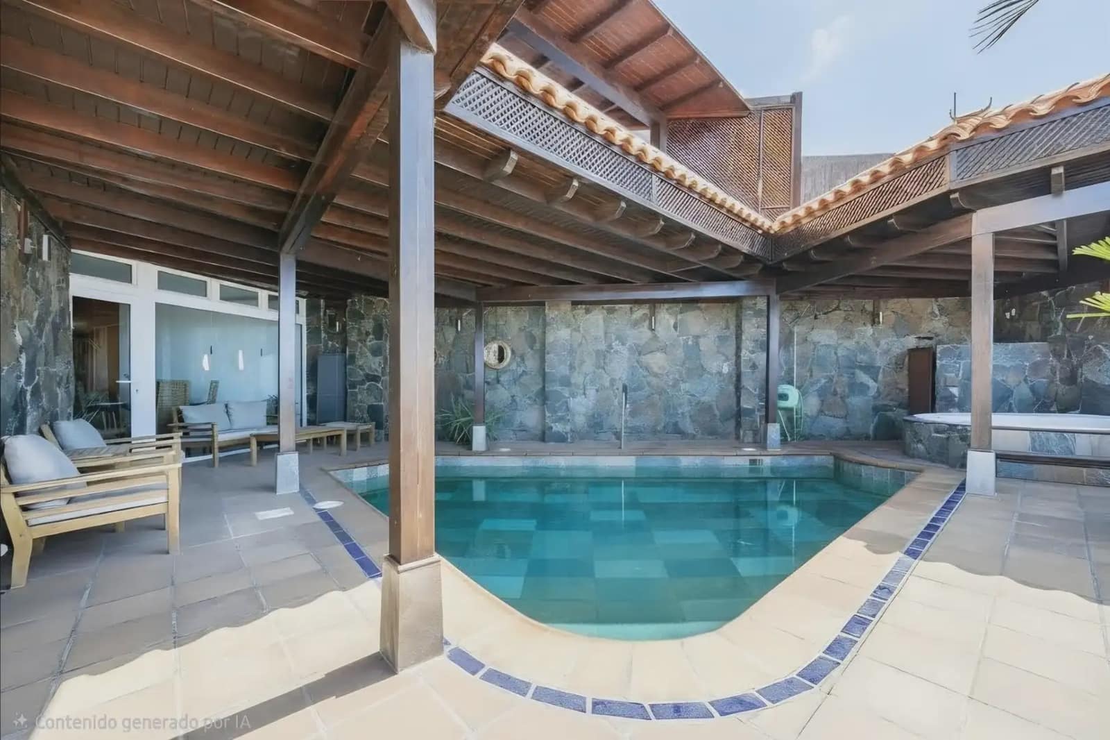 4 sypialnia Willa na sprzedaż w San Bartolome de Tirajana z basenem garażem - 1 350 000 € (Ref: 10024702)