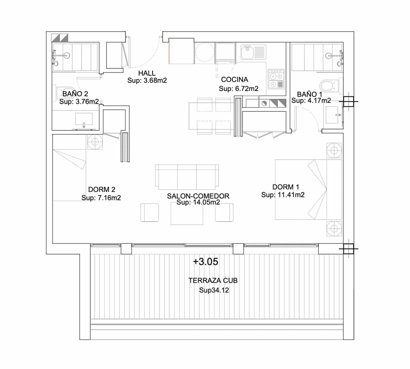 2 camera da letto Appartamento in vendita in Casares con piscina garage - 335.000 € (Rif: 9232523)