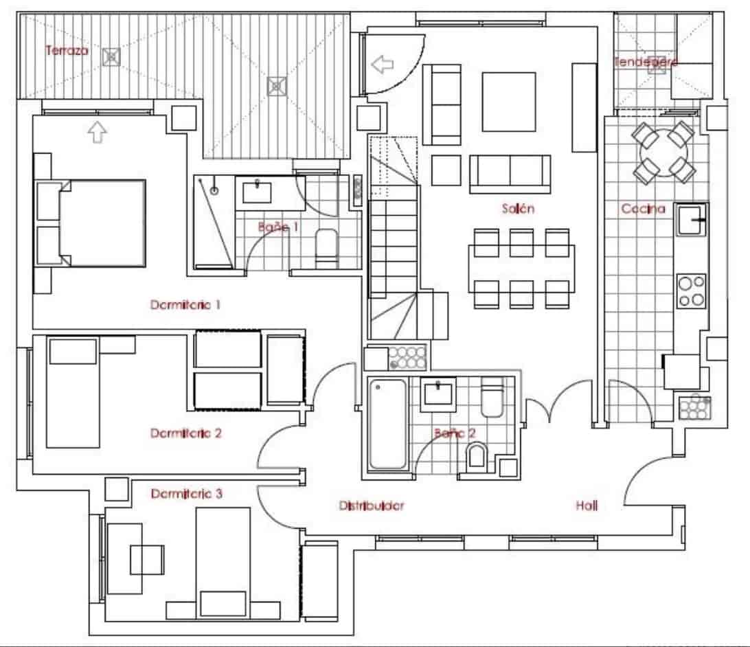 3 chambre Penthouse à vendre à Estepona avec piscine garage - 780 000 € (Ref: 9398280)