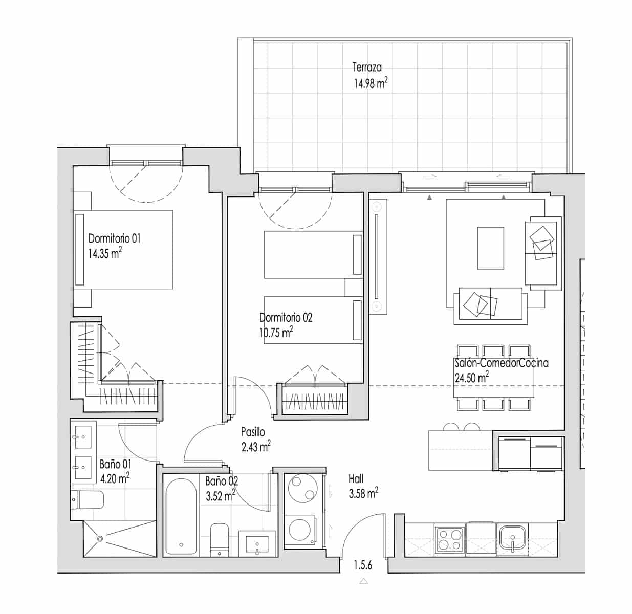 2 camera da letto Appartamento in vendita in Estepona con piscina garage - 519.000 € (Rif: 9666182)