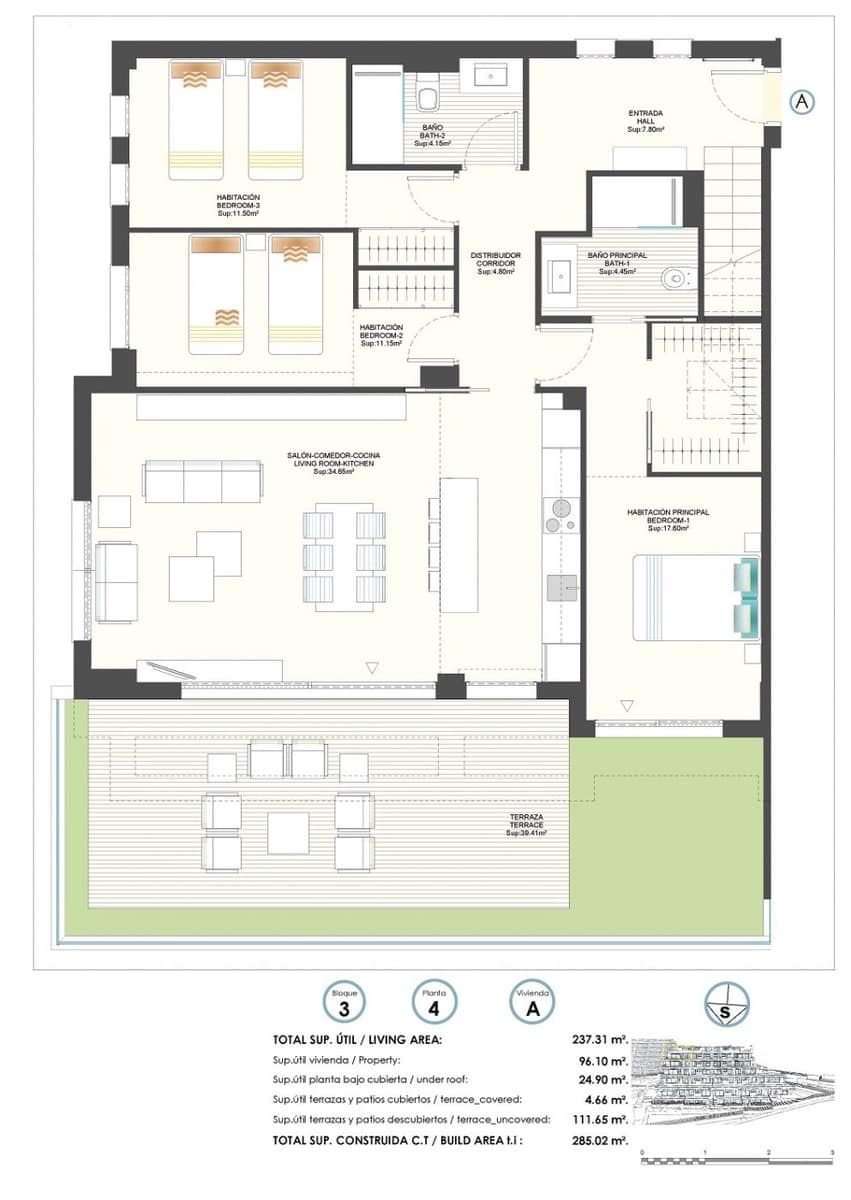 3 slaapkamer Appartement te koop in Finestrat met zwembad garage - € 430.000 (Ref: 7628244)