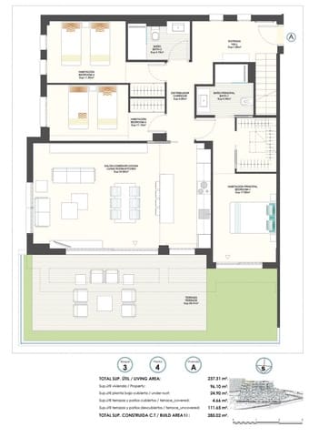 3 chambre Appartement à vendre à Balcón de Finestrat - Terra Marina, Finestrat avec piscine garage - 430 000 € (Ref: 7628244)