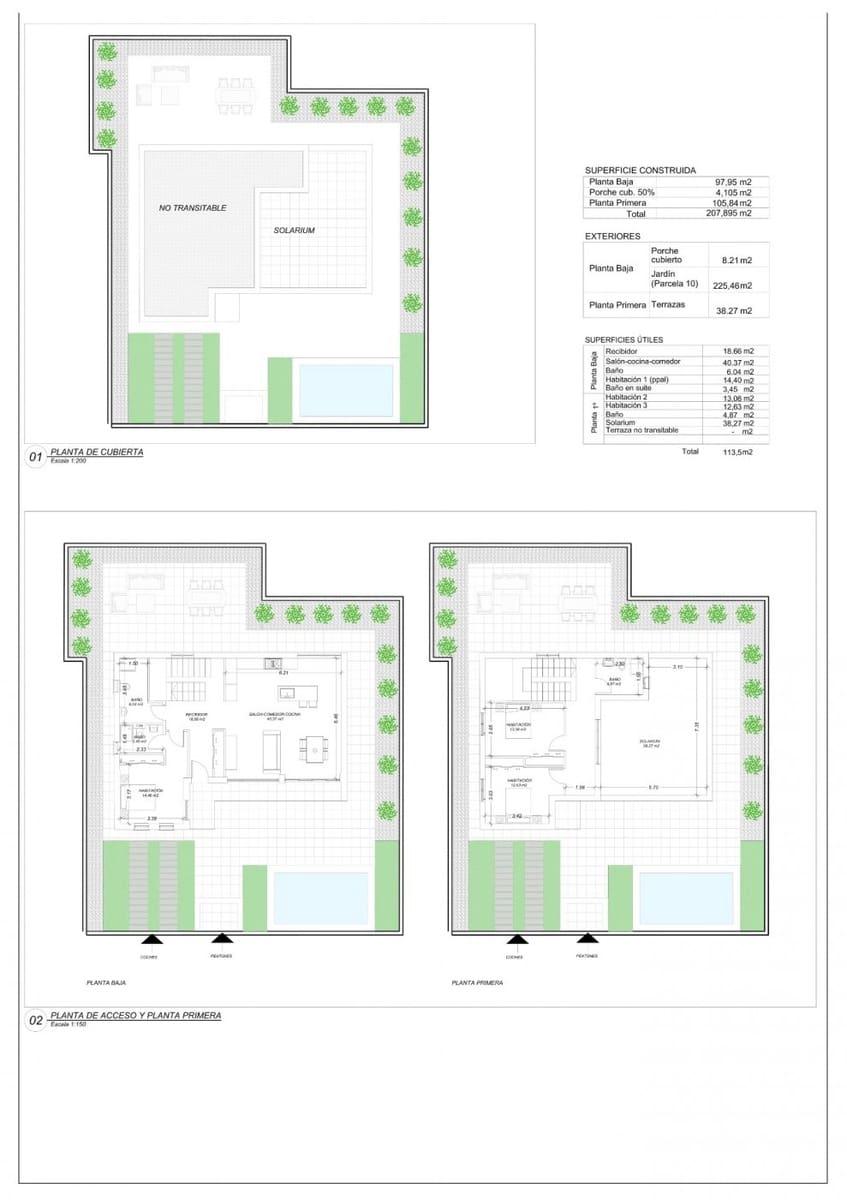 3 sypialnia Willa na sprzedaż w Pinar de Campoverde z basenem - 422 500 € (Ref: 7692631)