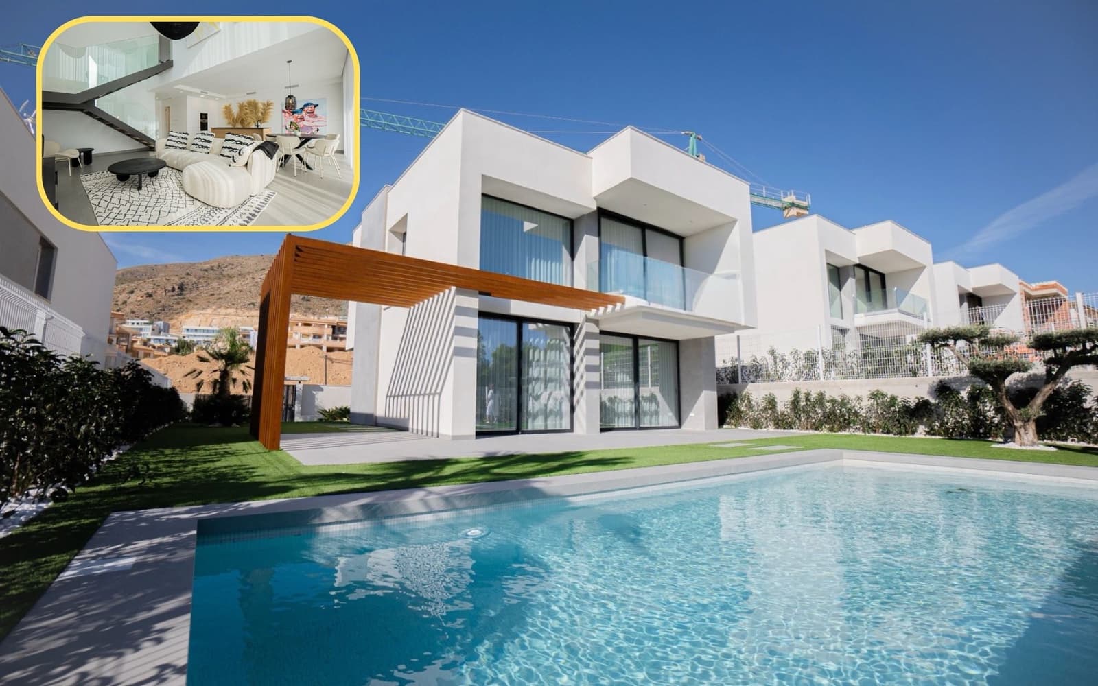 3 makuuhuone Huvila myytävänä paikassa Finestrat mukana uima-altaan 
autotalli - 800 000 € (Ref: 8923145)