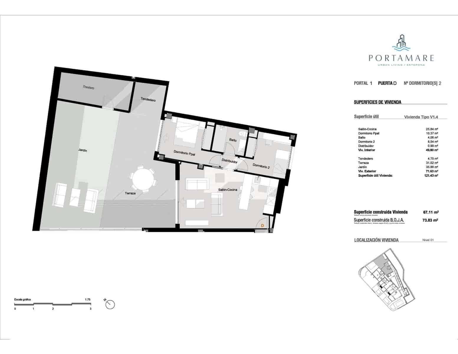Apartamento de 2 habitaciones en Estepona en venta con piscina - 459.700 € (Ref: 9277882)