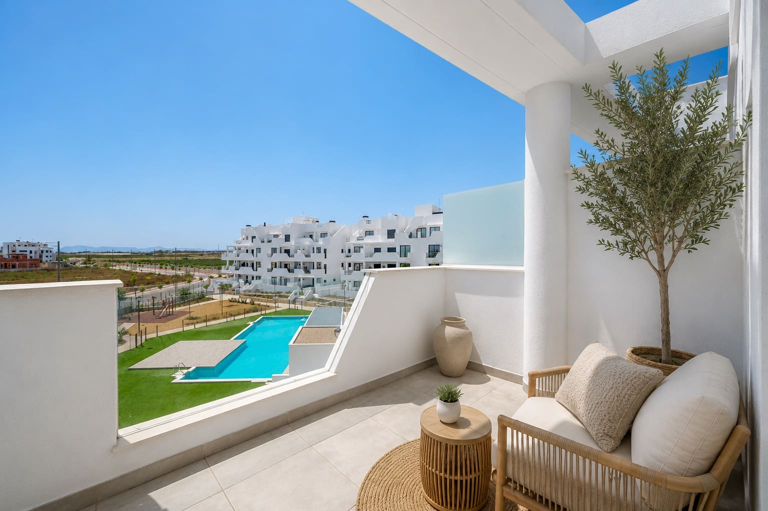 2 Zimmer Apartment zu verkaufen in Los Alcazares mit Pool Garage - 295.000 € (Ref: 9277936)