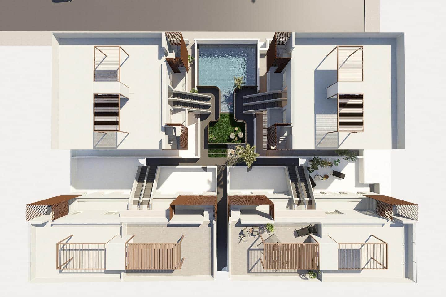 3 soveværelse Bungalow til salg i Pilar de la Horadada med swimmingpool - € 289.900 (Ref: 9369391)