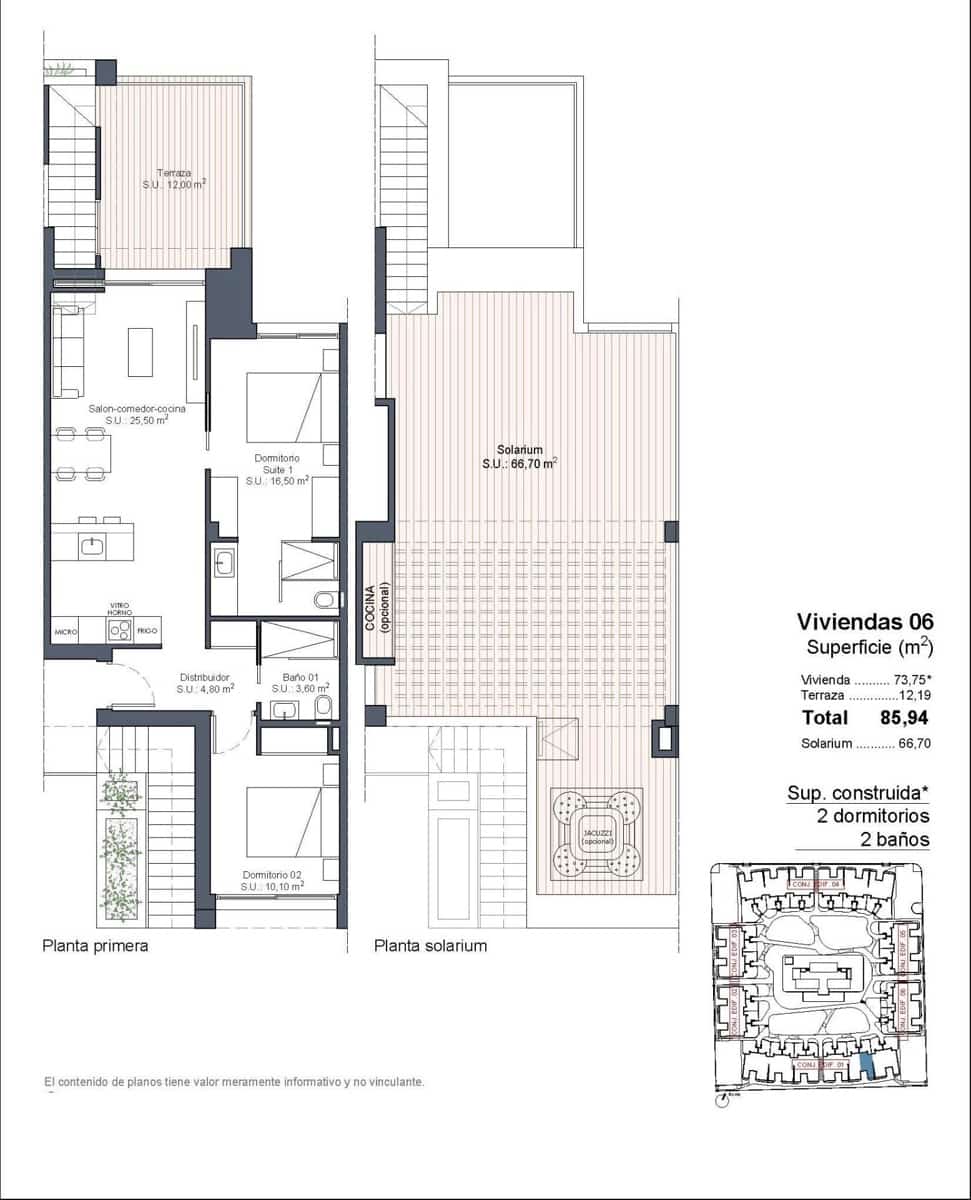 2 sovrum Bungalow till salu i Ciudad Quesada med pool - 324 000 € (Ref: 9369443)