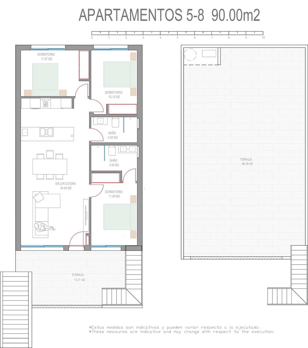 3 slaapkamer Bungalow te koop in Pilar de la Horadada met zwembad - € 369.900 (Ref: 9369514)
