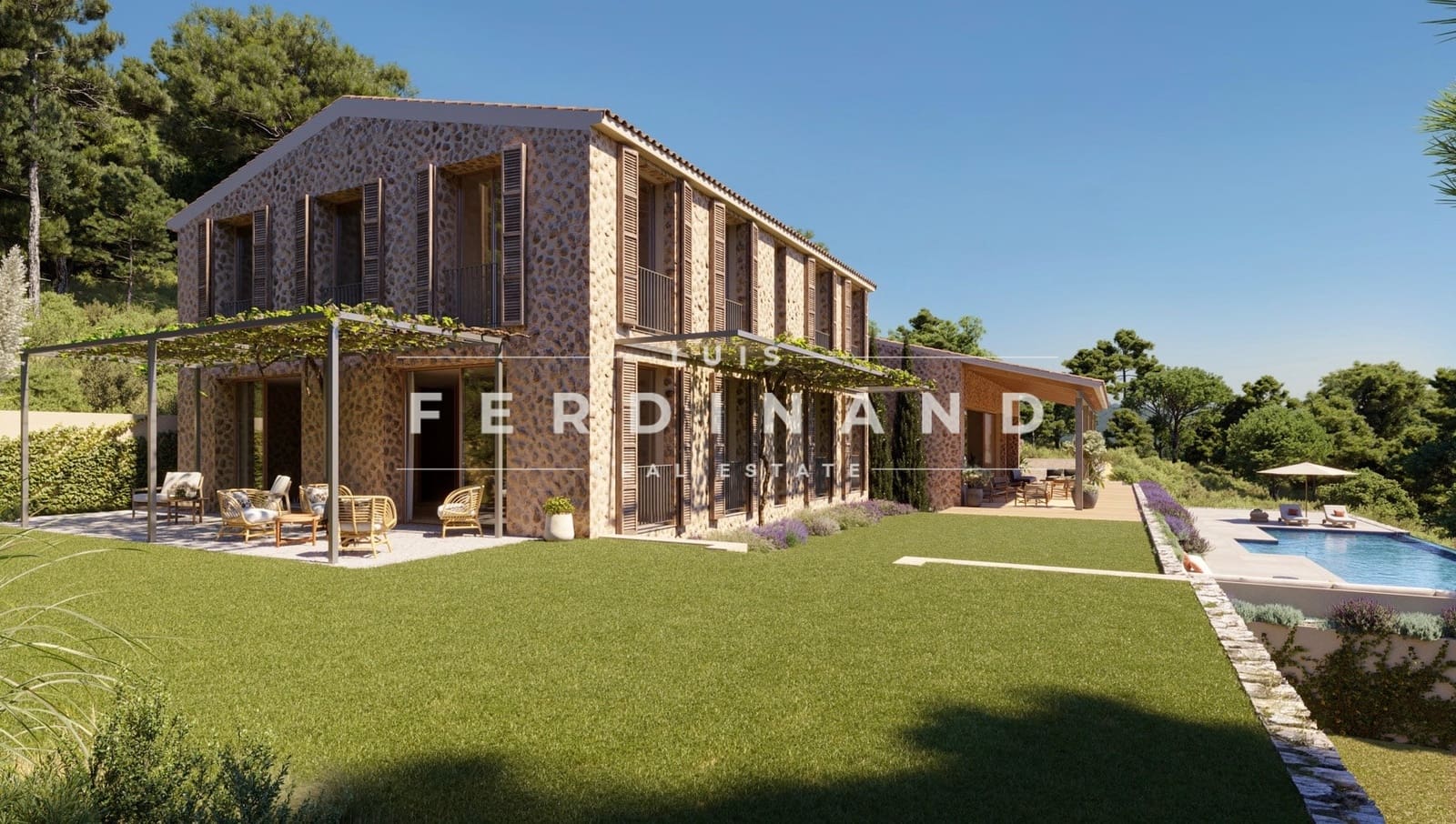 6 soveværelse Finca/Landehus til salg i Bunyola med swimmingpool garage - € 8.500.000 (Ref: 7550250)