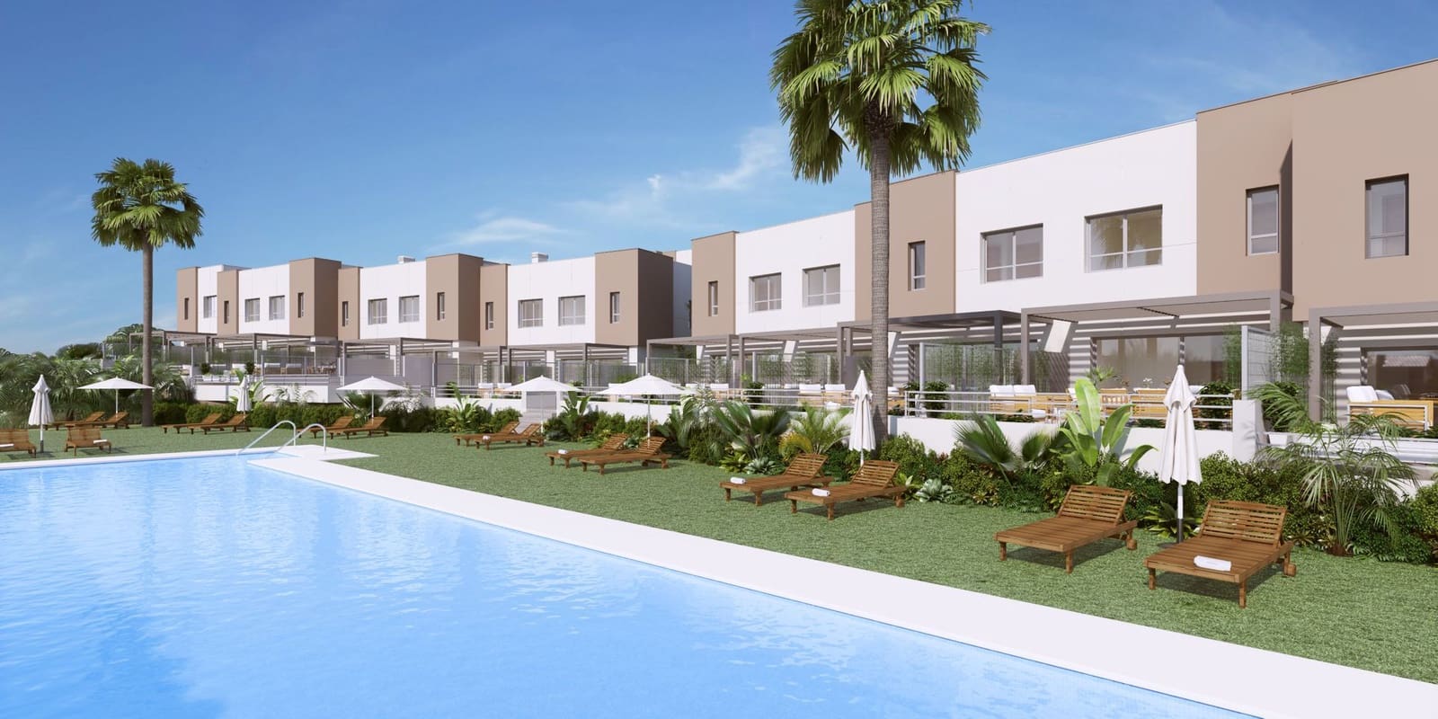 3 quarto Moradia Geminada para venda em Estepona com piscina garagem - 348 000 € (Ref: 9723773)
