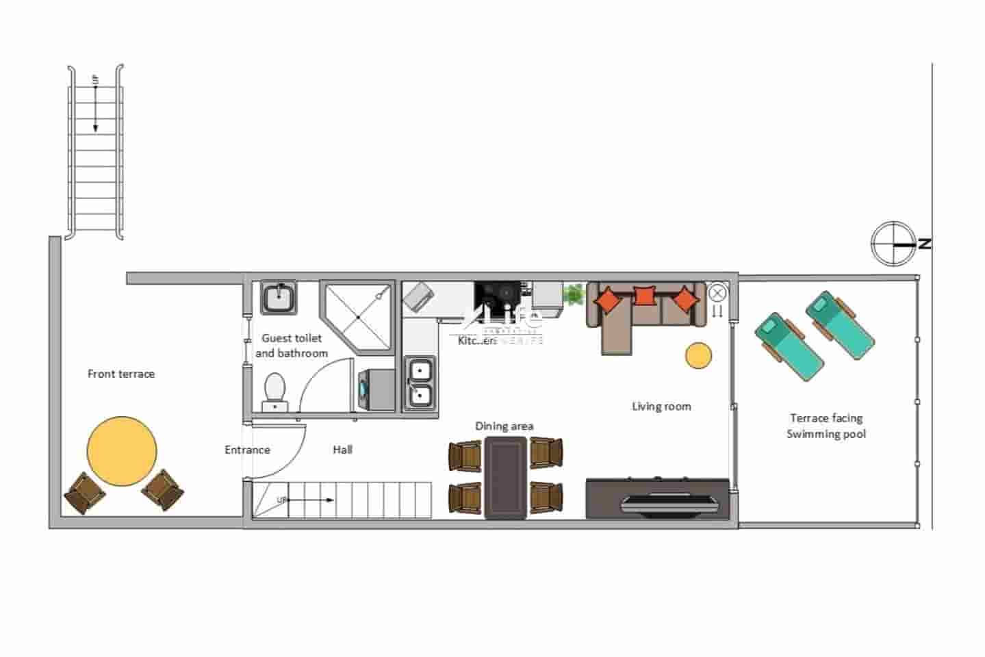 Piso de 2 habitaciones en Costa del Silencio en venta con piscina - 325.000 € (Ref: 9028380)