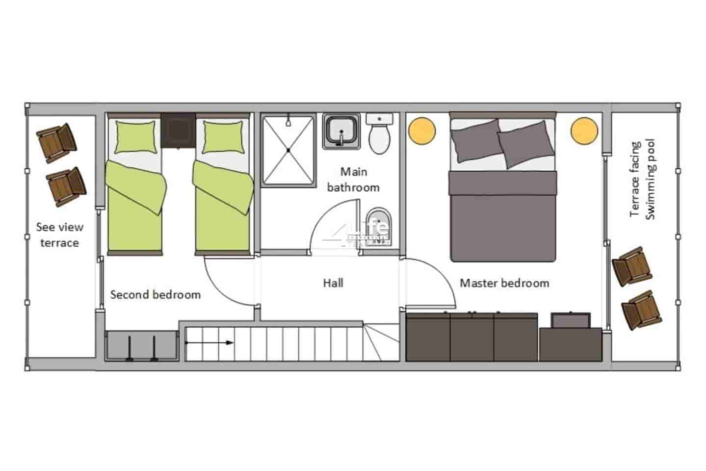 Piso de 2 habitaciones en Costa del Silencio en venta con piscina - 325.000 € (Ref: 9028380)