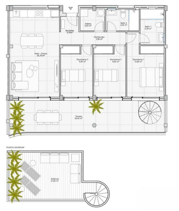 3 soveværelse Lejlighed til salg i Costa Adeje med swimmingpool garage - € 1.250.000 (Ref: 9142388)