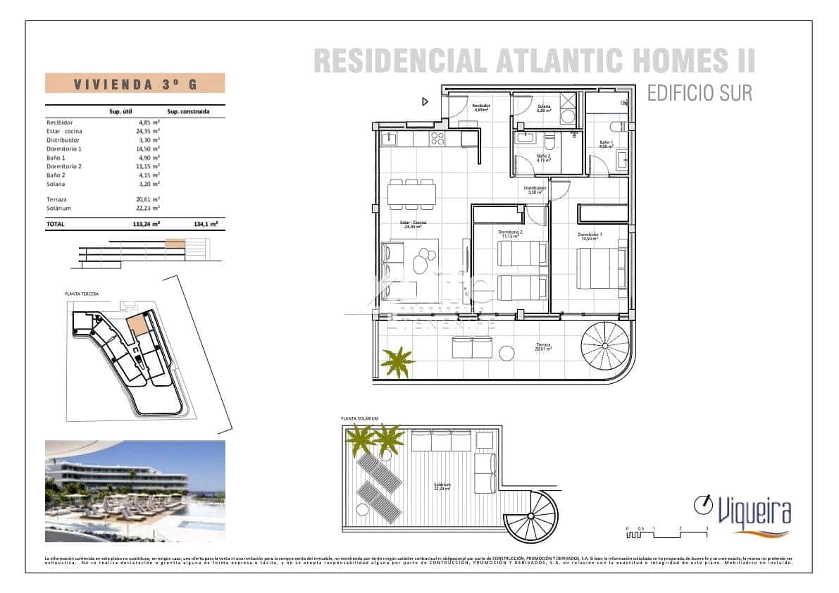 Piso de 2 habitaciones en Costa Adeje en venta con garaje - 700.000 € (Ref: 9883688)