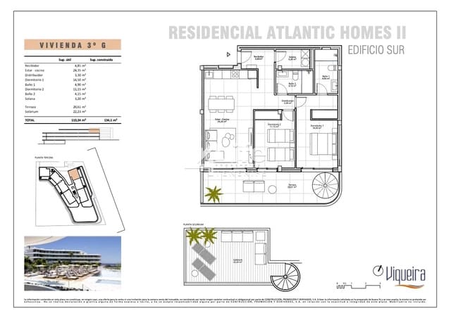 2 soveværelse Lejlighed til salg i Playa de Fañabé Alto, Adeje med garage - € 700.000 (Ref: 9883688)