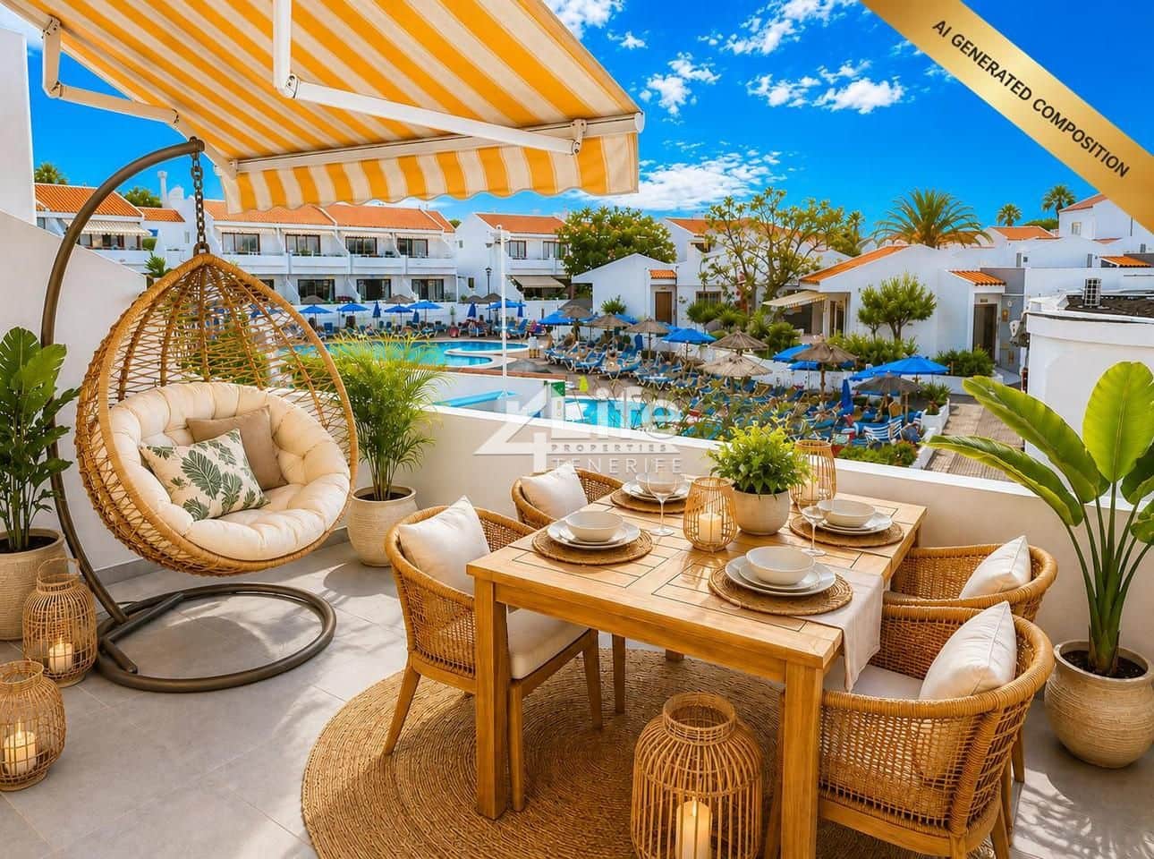 1 soveværelse Lejlighed til salg i Costa Adeje med swimmingpool - € 325.000 (Ref: 9912297)