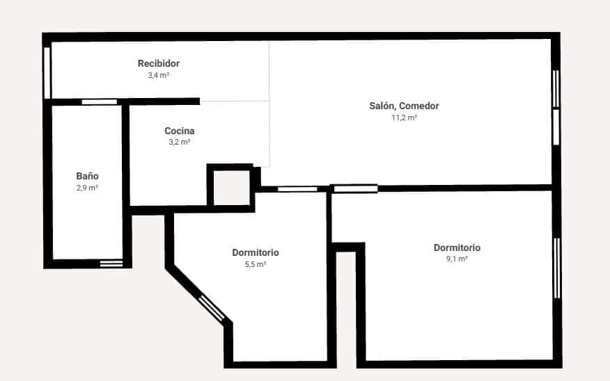 2 makuuhuone Kattohuoneisto myytävänä paikassa Torrevieja mukana uima-altaan - 131 000 € (Ref: 9541660)