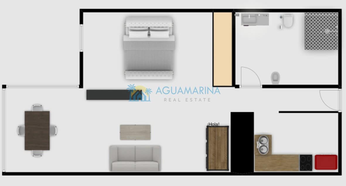 1 quarto Estúdio para arrendamento para férias em Torrox-Costa com piscina - 700 € (Ref: 10000613)