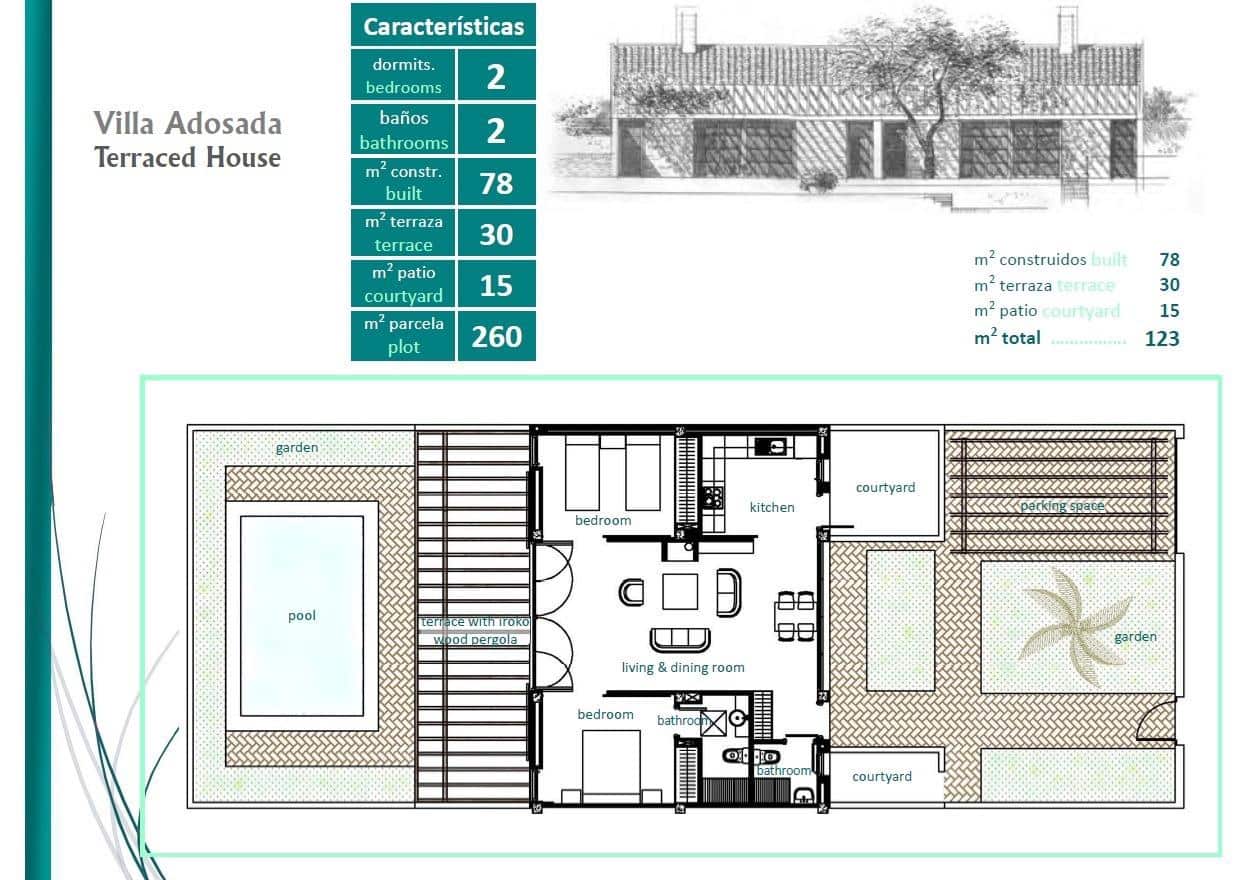 2 quarto Casa em Banda para venda em Sucina com garagem - 298 000 € (Ref: 10071769)