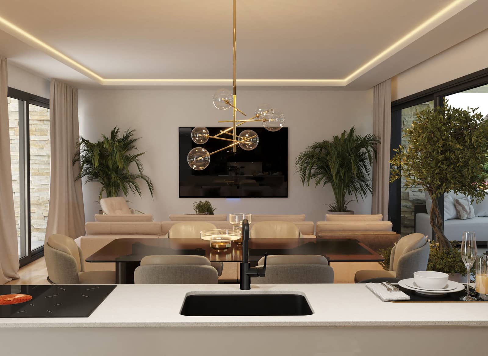 2 chambre Appartement à vendre à Las Colinas Golf avec piscine garage - 549 000 € (Ref: 10076920)